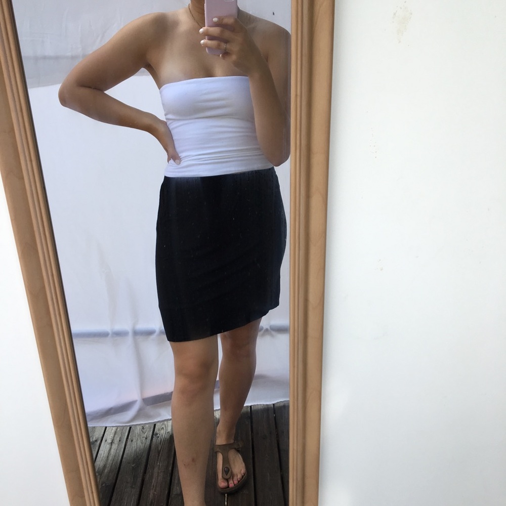 Black Marona Midi Skirt